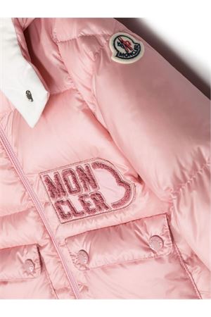 pink polyamide jacket MONCLER KIDS | 1A00021595FE500